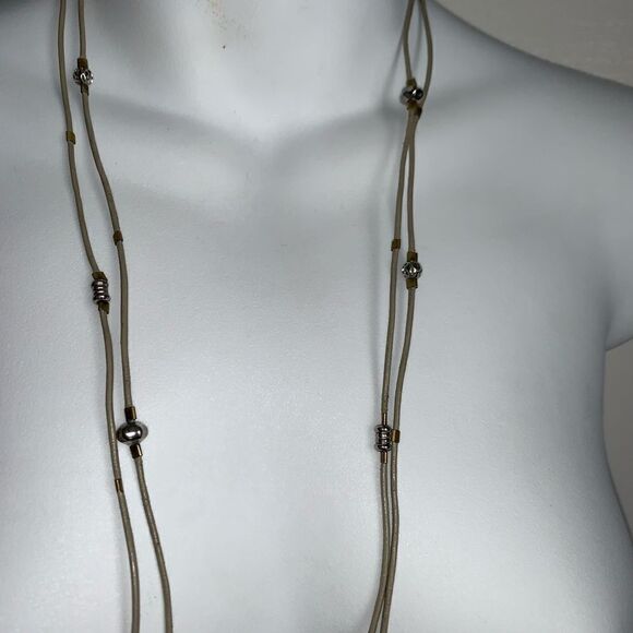 SARA DESIGNS NY Long Amber Jewel Necklace - Picture 3 of 4